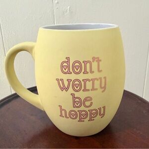 Yellow Ceramic Mug - Don't Worry Be Hoppy
